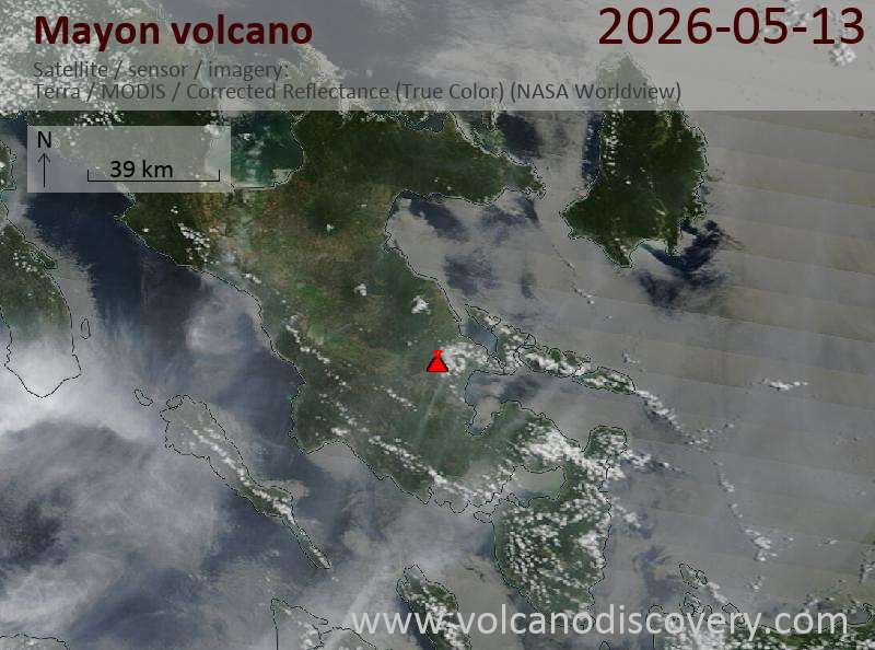 Mayon Volcano Volcanic Ash Advisory: ERUPTION AT 20260513/2045Z FL100 EXTD SW REPORTED OBS VA DTG: 13/2040Z