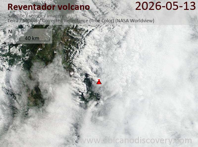 Reventador Volcano Volcanic Ash Advisory: OCNL VA EMS  to 16000 ft (4900 m)