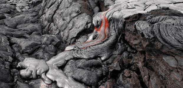 Hawaiian Basaltic Lava Flow. Photo Credit: U.S. National Park Service.