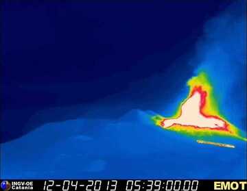 Thermal image of the New SE crater (INGV Catania)