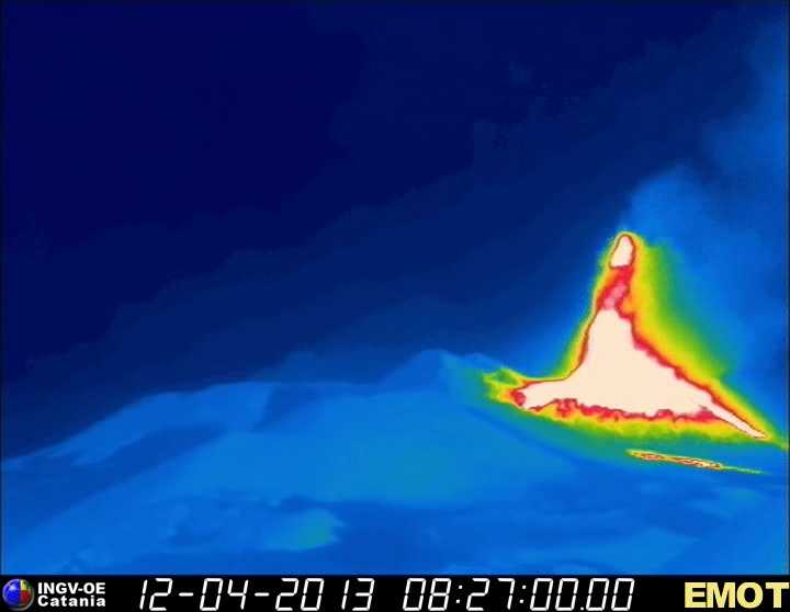 Thermal image of the New SE crater (INGV Catania)