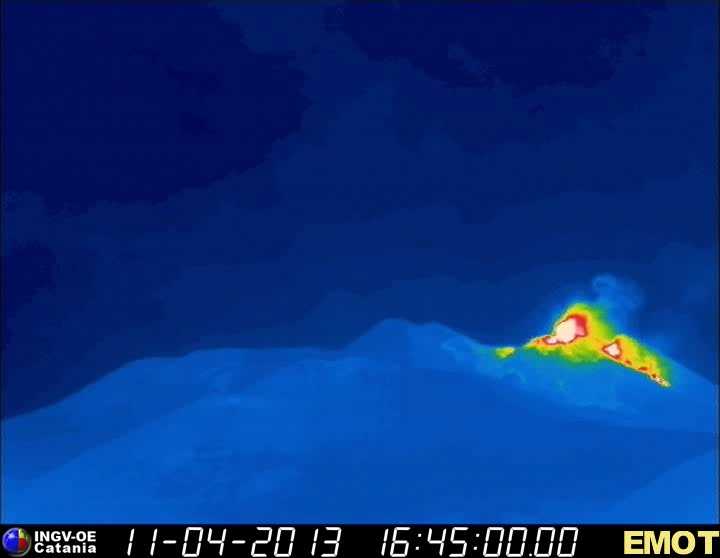 Thermal image of the New SE crater (INGV Catania)