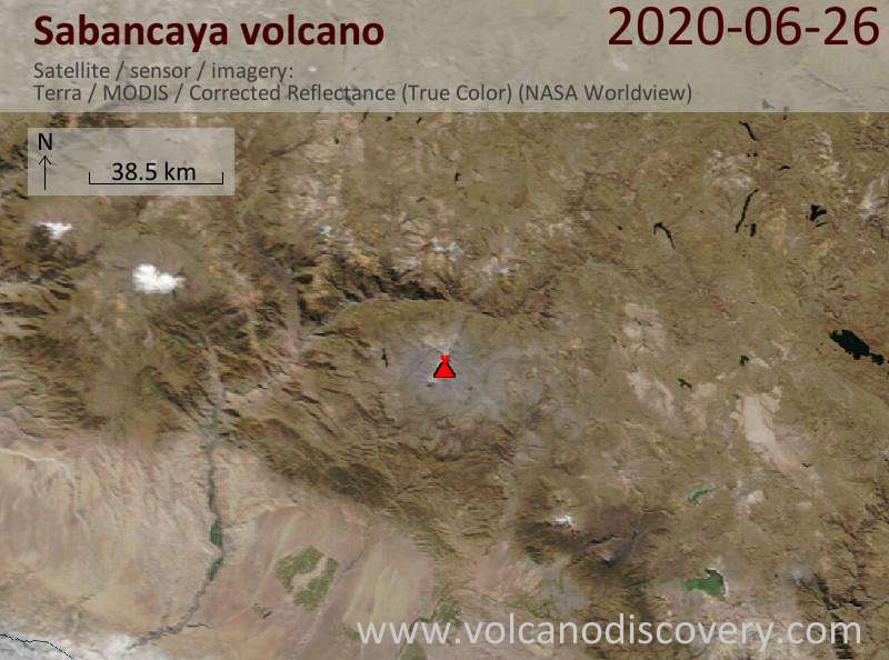 Sabancaya Volcano Volcanic Ash Advisory Continuous Ash Emissions To Ft 00 M Volcanodiscovery