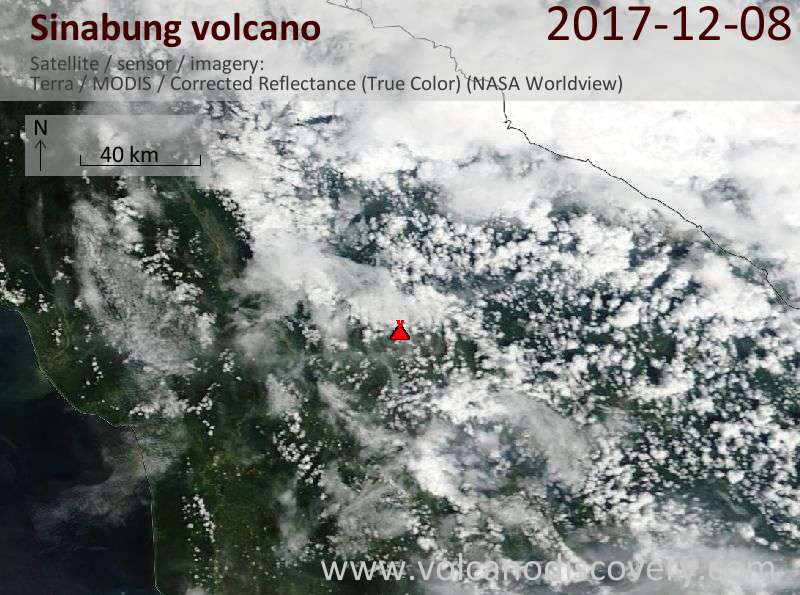  Sinabung  volcano Volcanic Ash Advisory ERUPTION  OBS ON 