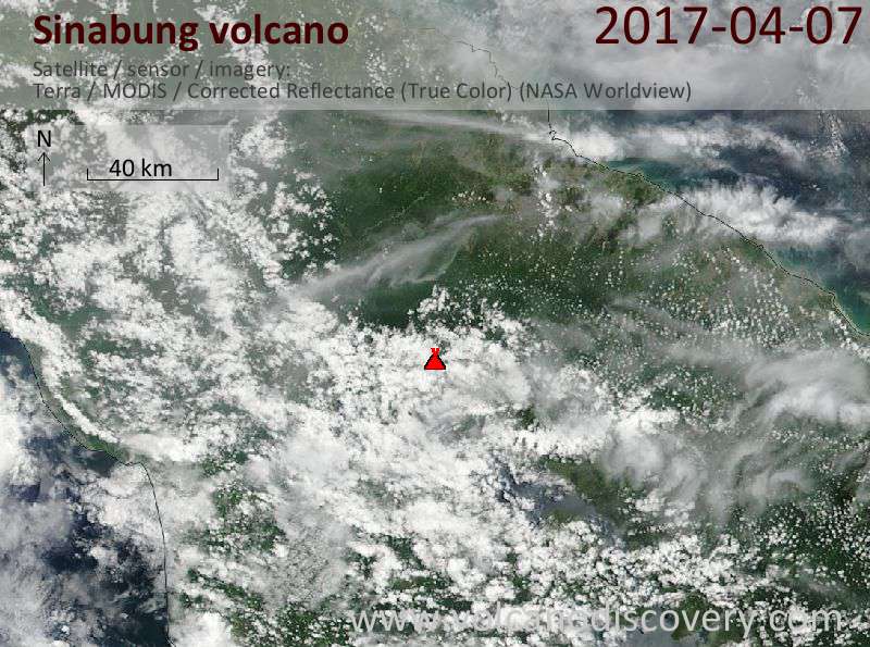  Sinabung  volcano Volcanic Ash Advisory CVGHM REPORTED 