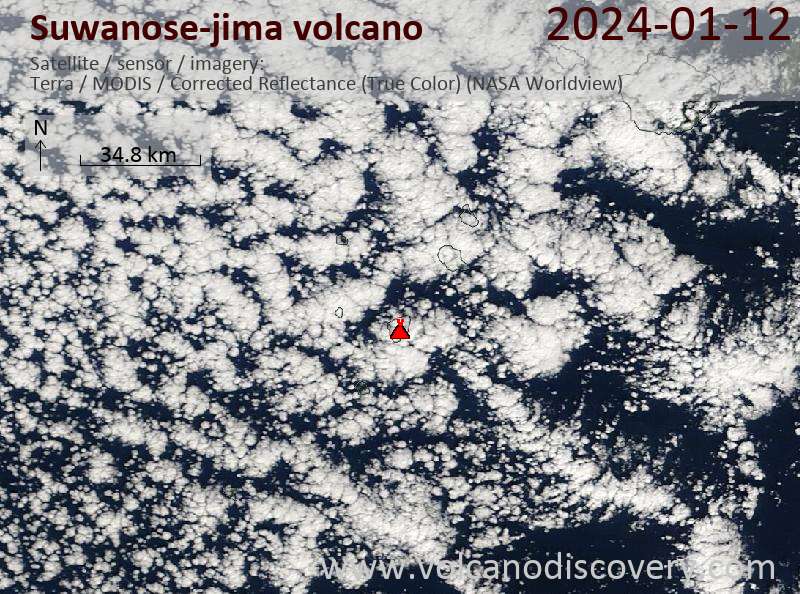 Suwanosejima Volcano Volcanic Ash Advisory ERUPTED AT 20240115/1413Z