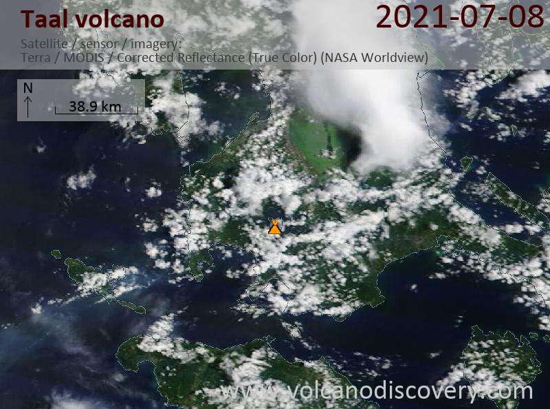 Taal Volcano Volcanic Ash Advisory Eruption Fl020 Reported At 202107081020z Obs Va Dtg 081010z 2688