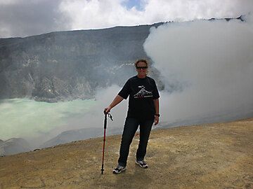 Me on the rim of Ijen volcano