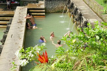 Natural bath on Bali