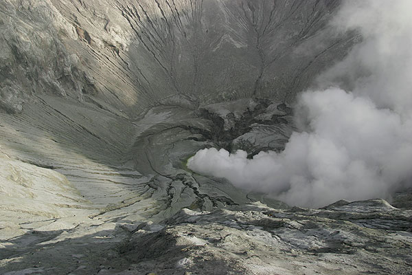 View into Bromo's crater