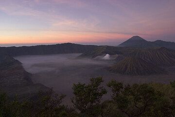 Tengger caldera at sunrise