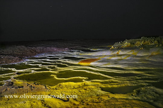 Dallol at night (photo: Oliver Grunewald)