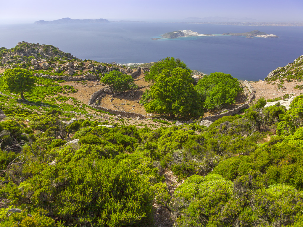 Der höchste Punkt der Insel Nisyros - "Der hängende Garten des Diavatis"