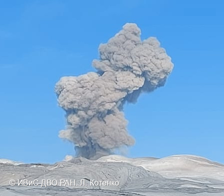 El volcán Ibiko entró en erupción el 12 de marzo (Foto: KVERT)