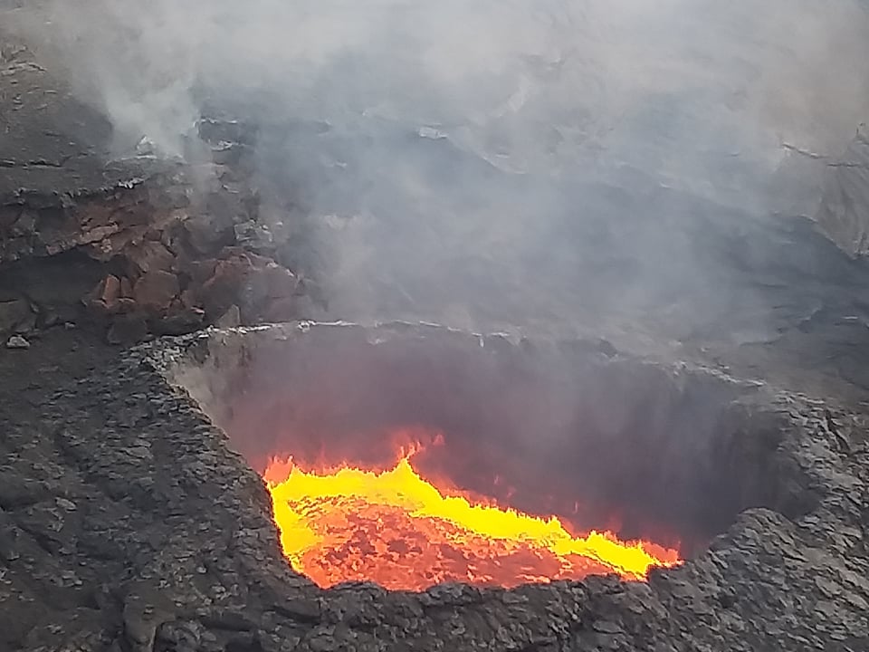 The lava lake within the southern crater at Erta Ale volcano (image: Enku Mulugeta)