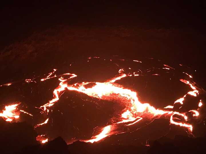 Erta Ale's lava lake in March 2022