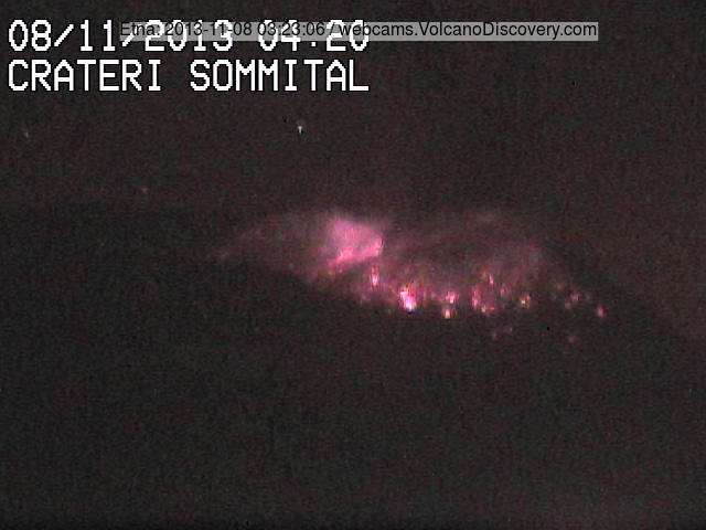 Strombolian eruption from NSEC this night