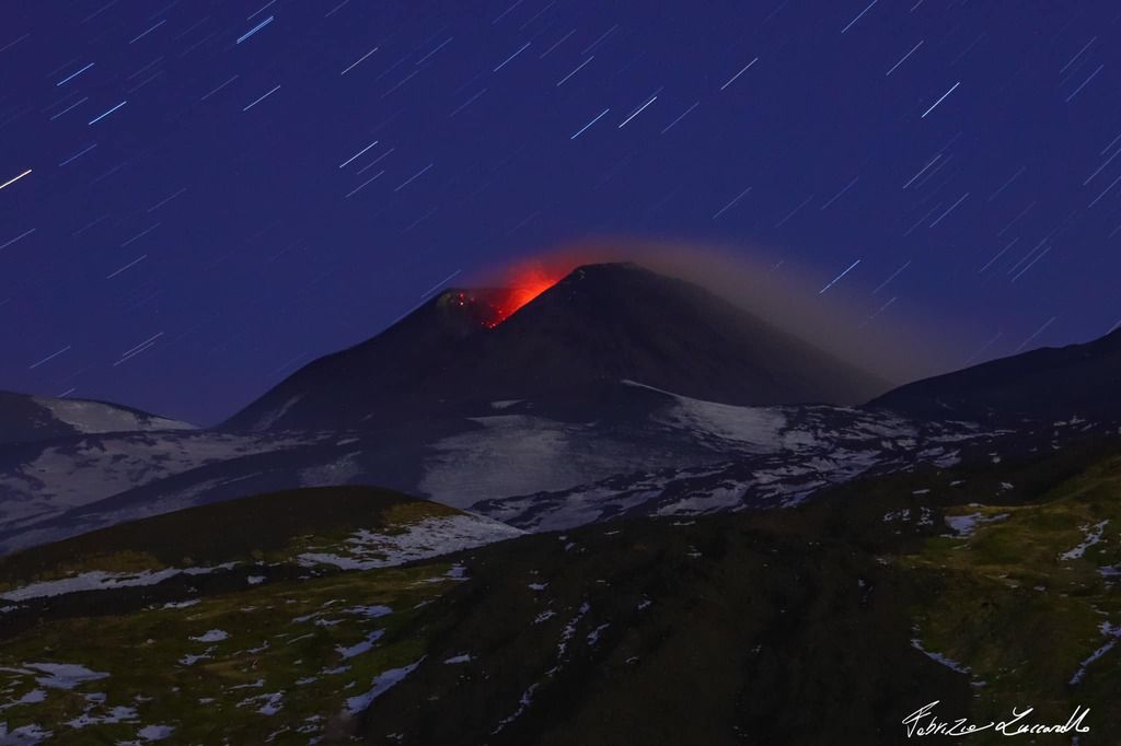 Strombolian activity at Etna yesterday (image: Fabrizio Zuccarello)