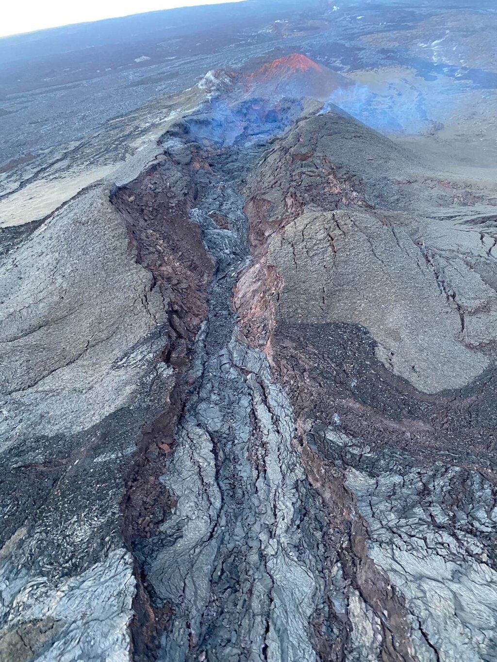 No lava movements in Fissure 3 detected (image: USGS)