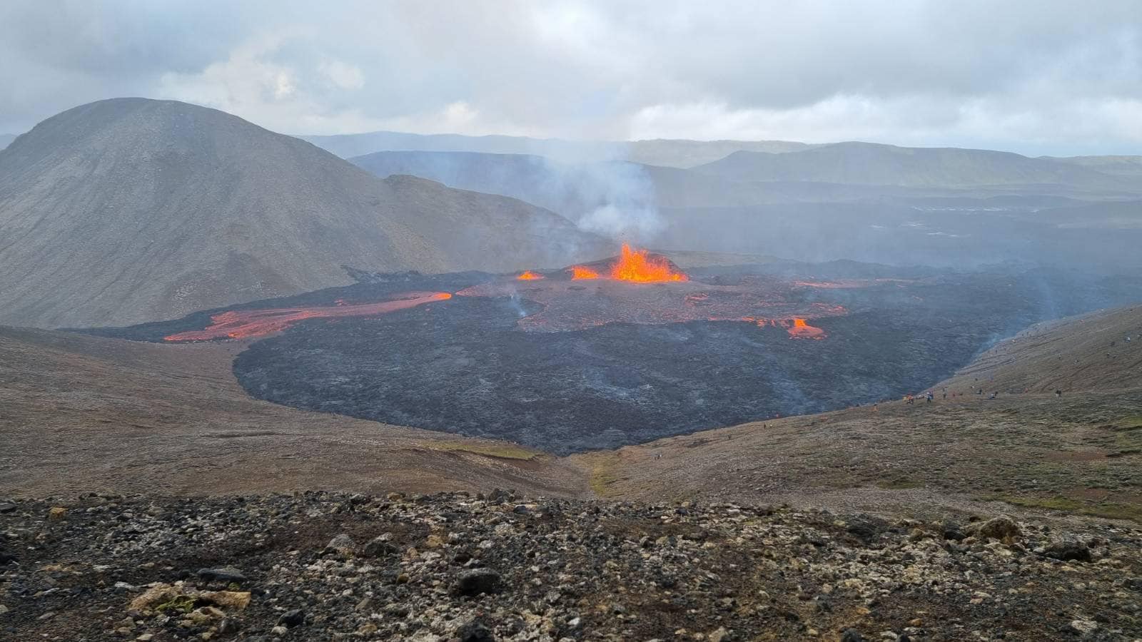 The current eruption site (image: almannavarnir)