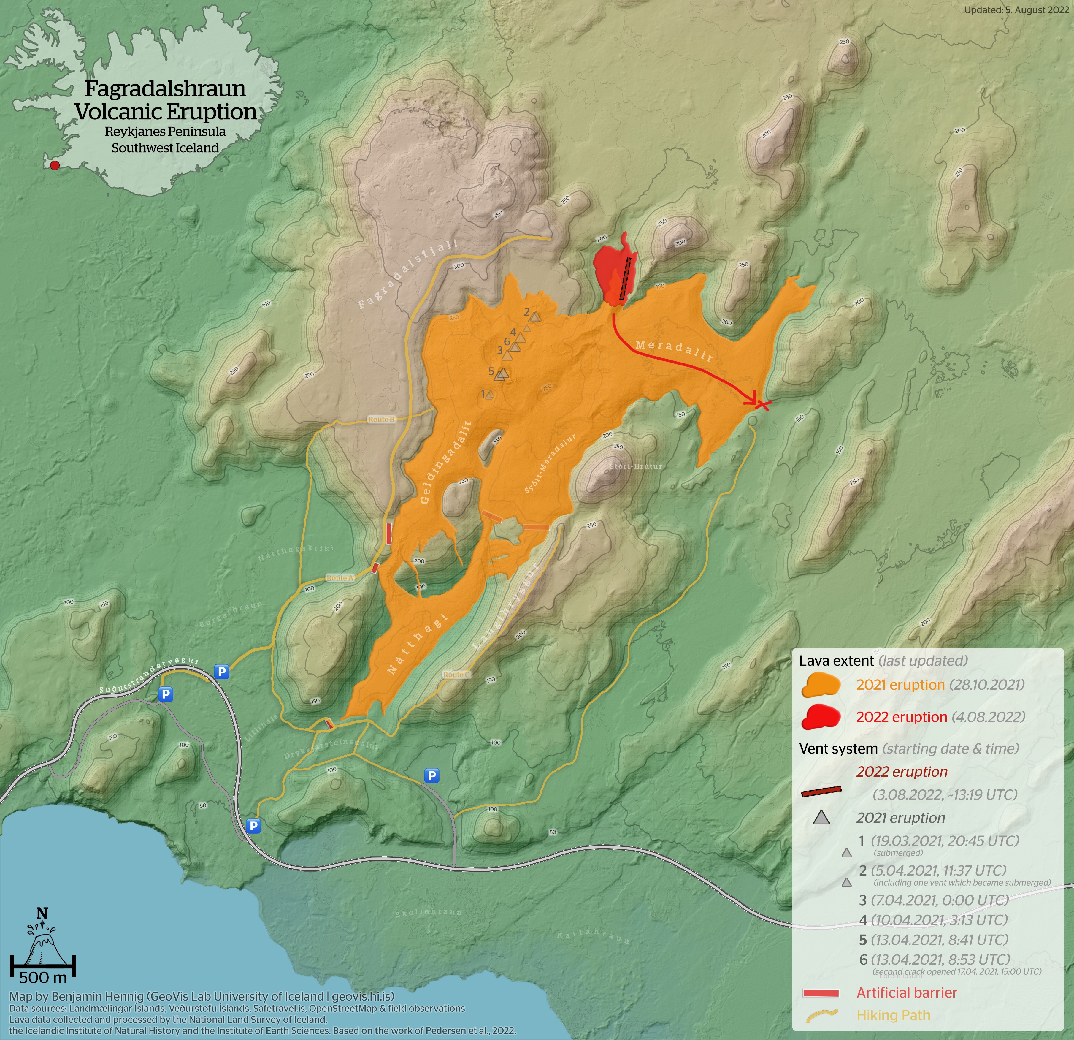 Lava flow map (image: Benjamin Hennig)