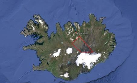Updated map of the flight exclusion zone (Icelandic Civil Protection)