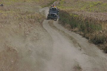4WD road into the sand sea