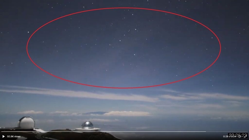 Shockwaves are visible in the area of the red circle (image: Gemini Observatory/twitter)