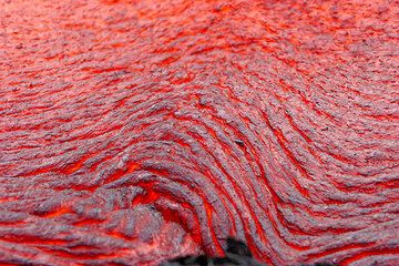 Ropes of pahoehoe lava
