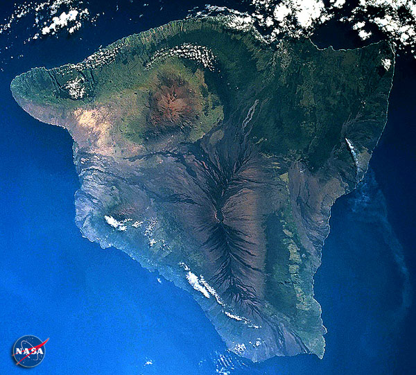 Satelliten-Foto von Hawai'i (c) NASA