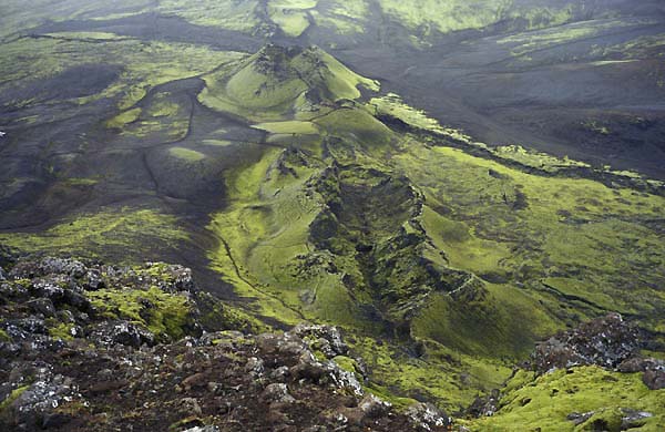 Part of the Laki Fissure row, Iceland