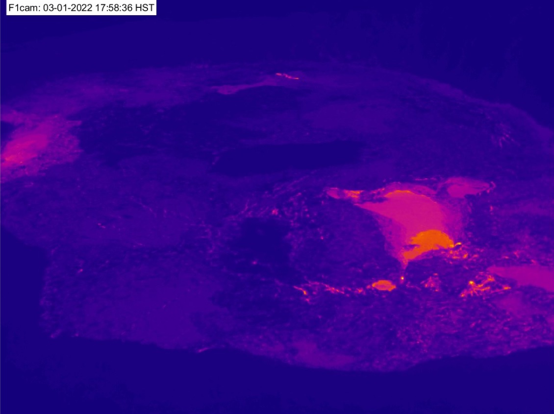Paused activity within Halemaʻumaʻu crater today (image: HVO)