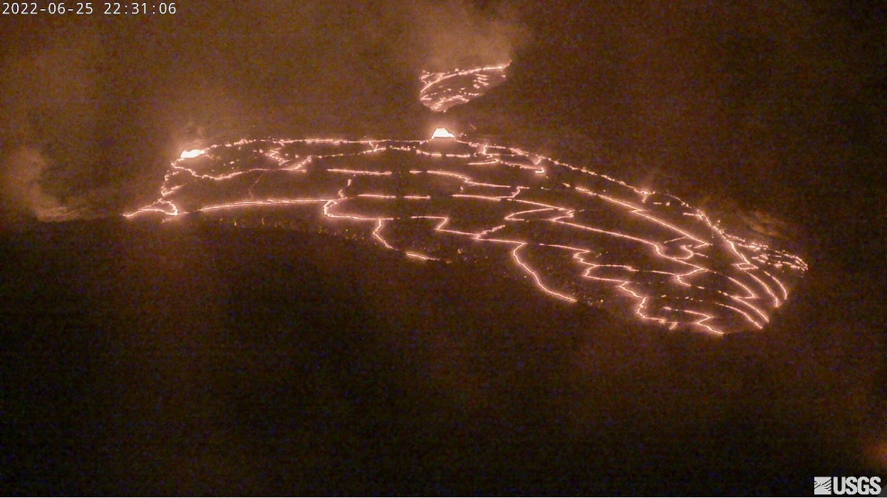 Kilauea's lava lake within Halemaʻumaʻu crater (image: HVO)