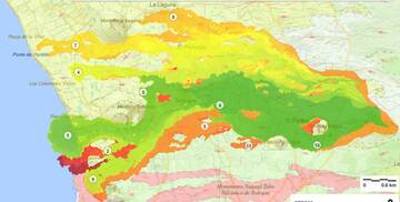 Latest lava flow map (image: IGME)