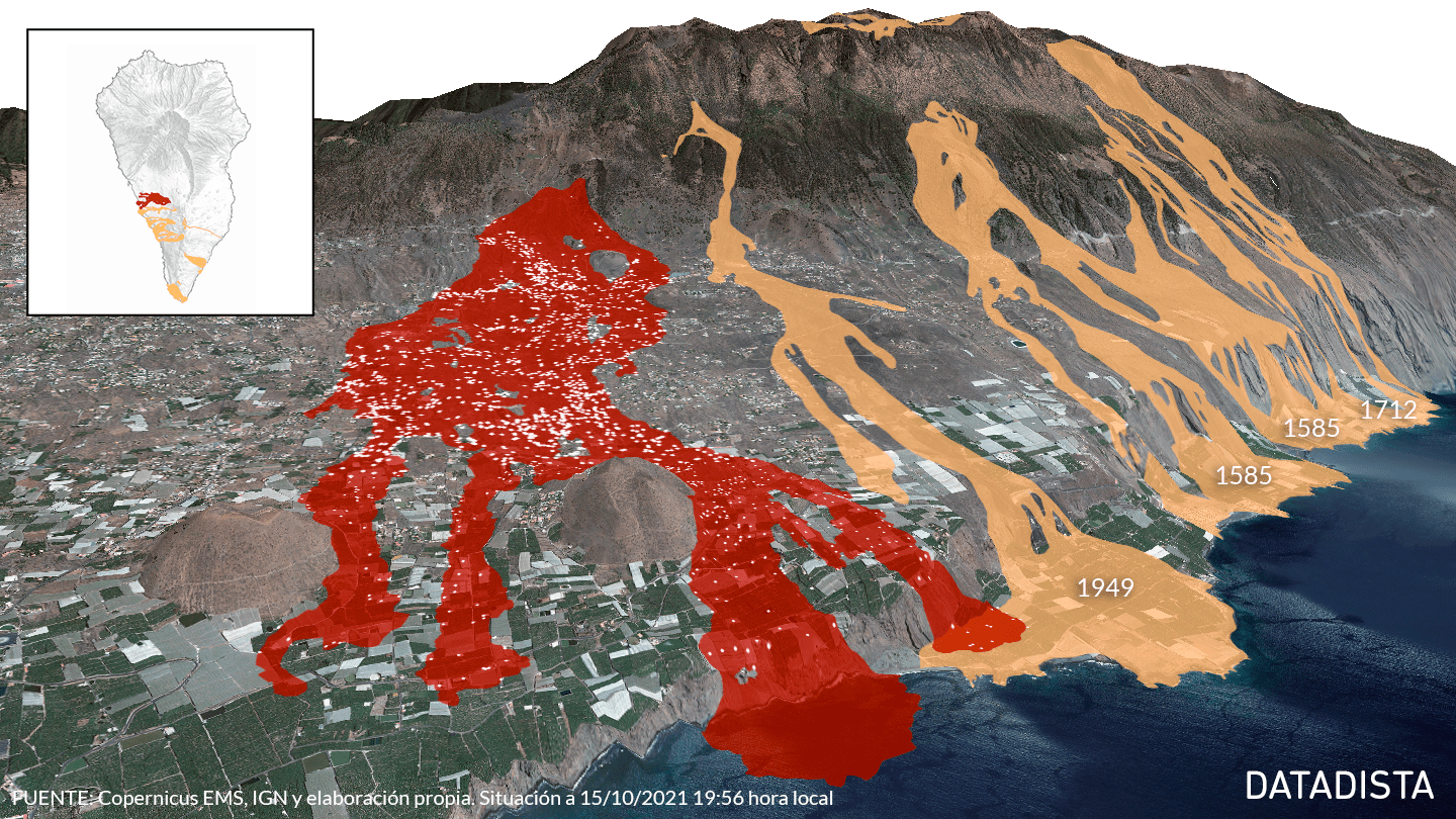 La Palma Volcano Update Eruption Intensifies Again, Lava Flows