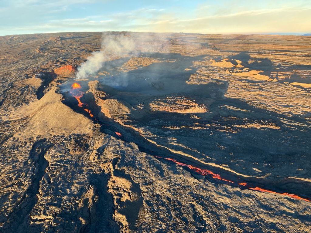 The eruption at Fissure 3 has slowed down (image: USGS)