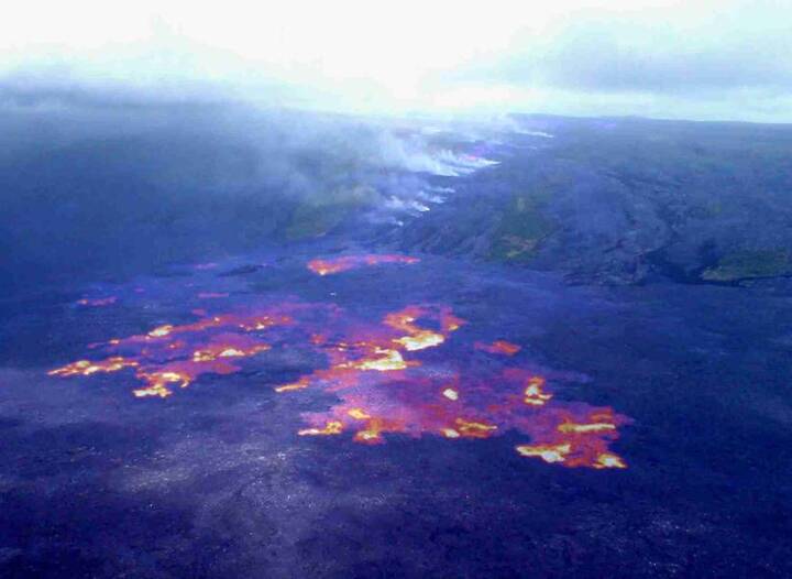 HVO's IR of Kilauea's coastal plain on April 13, 2012.