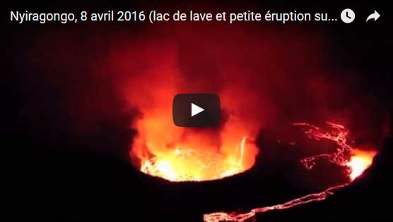 Image of Nyiragongo's crater on 8 April (image: Jérémie Franchitti / youtube)