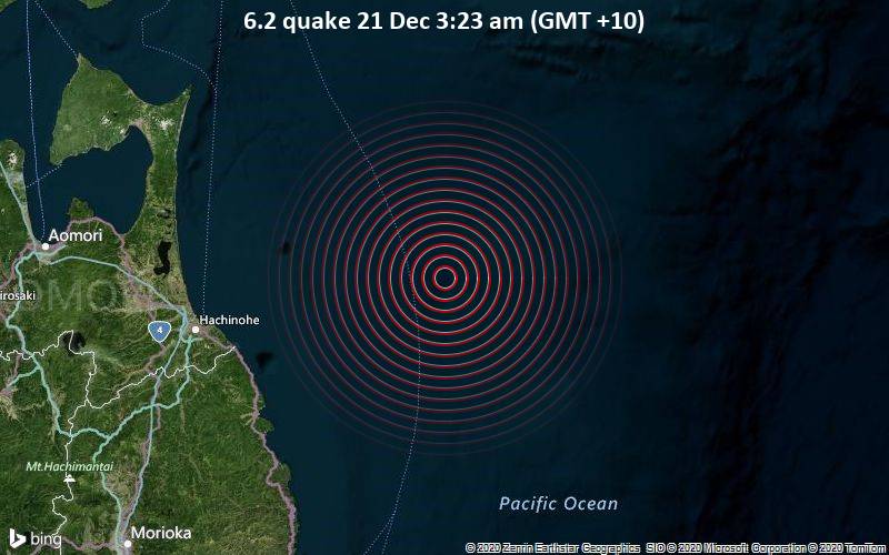 6.2 quake 21 Dec 3:23 am (GMT +10)