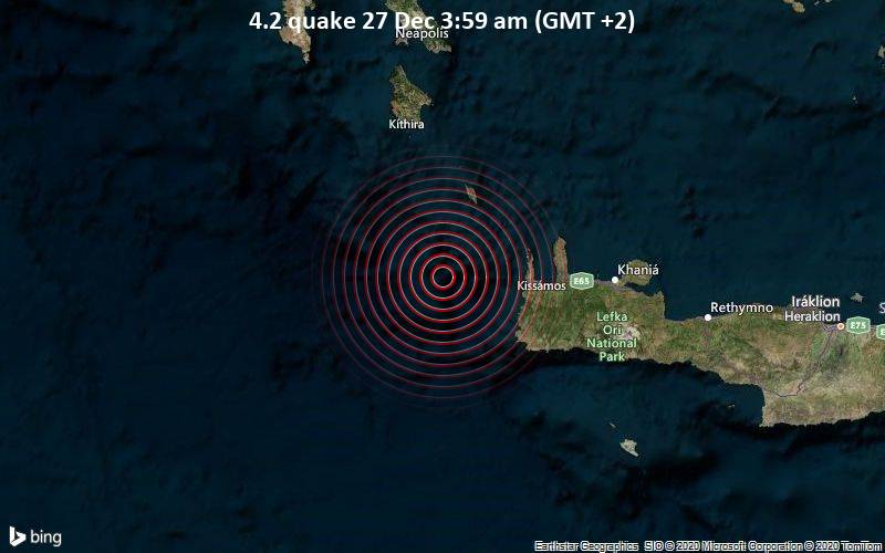 4.2 quake 27 Dec 3:59 am (GMT +2)