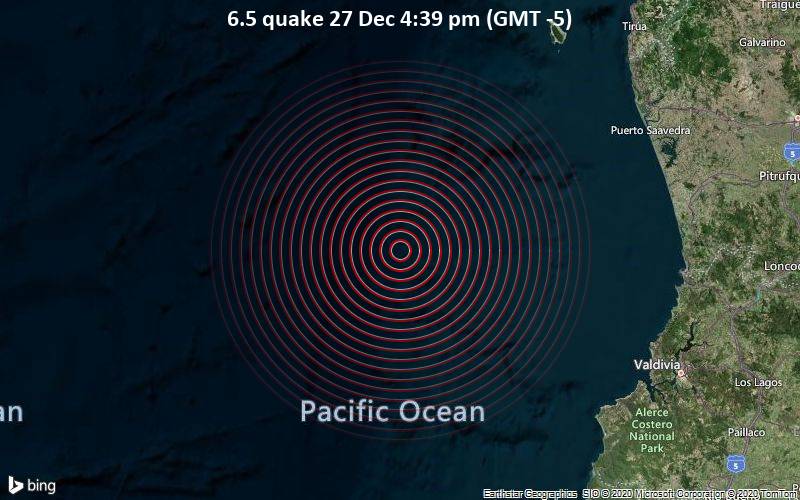 Sismo de 6.5 27 de diciembre 4:39 pm (GMT -5)