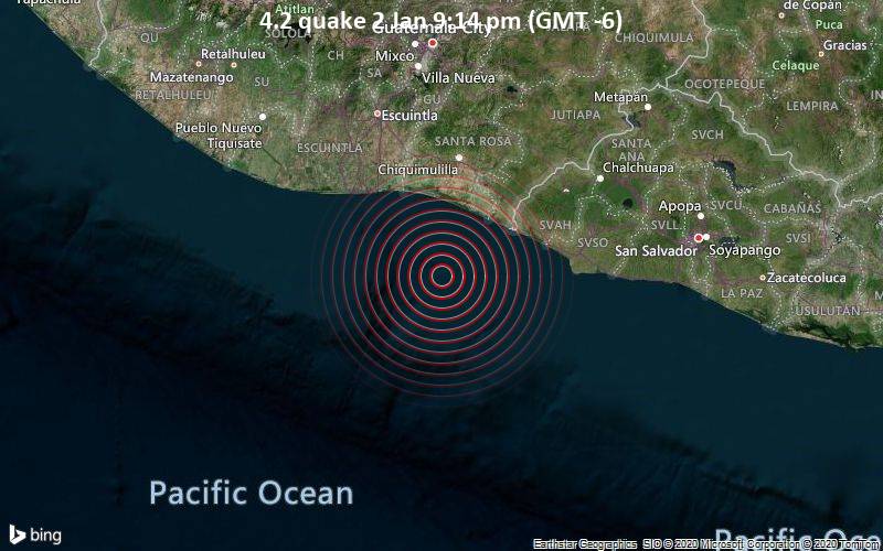 4.2 quake 2 Jan 9:14 pm (GMT -6)