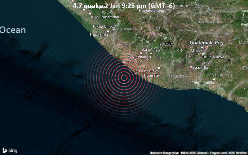 4.7 quake 2 Jan 9:25 pm (GMT -6)