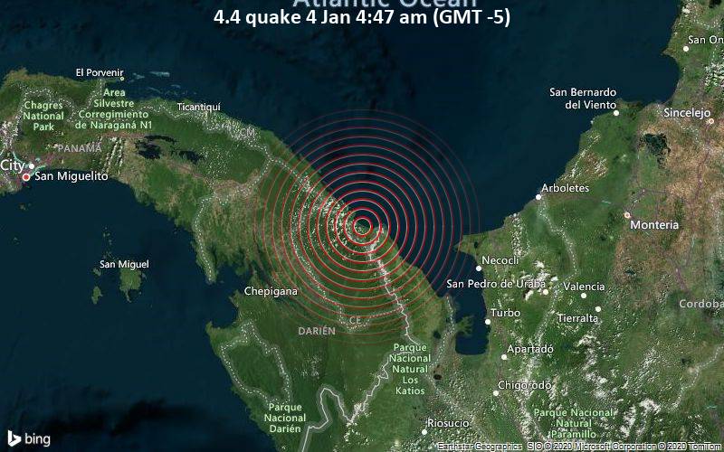 4.4 quake 4 Jan 4:47 am (GMT -5)