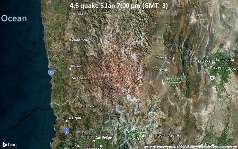 4.5 quake 5 Jan 7:00 pm (GMT -3)