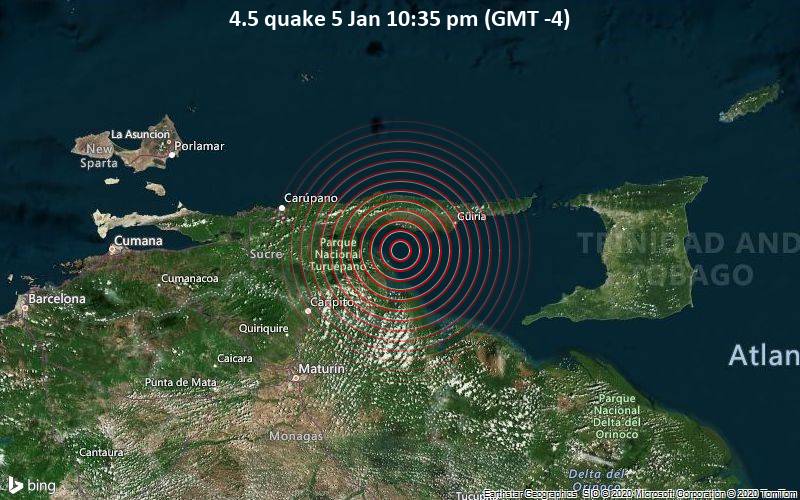 4.5 quake 5 Jan 10:35 pm (GMT -4)