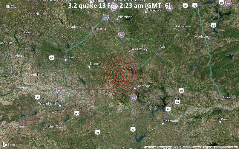 3.2 quake 13 Feb 2:23 am (GMT -6)