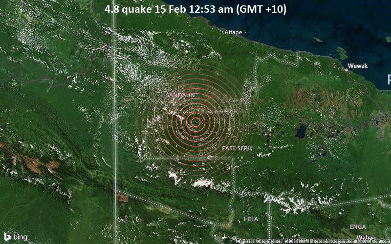 4.8 quake 15 Feb 12:53 am (GMT +10)