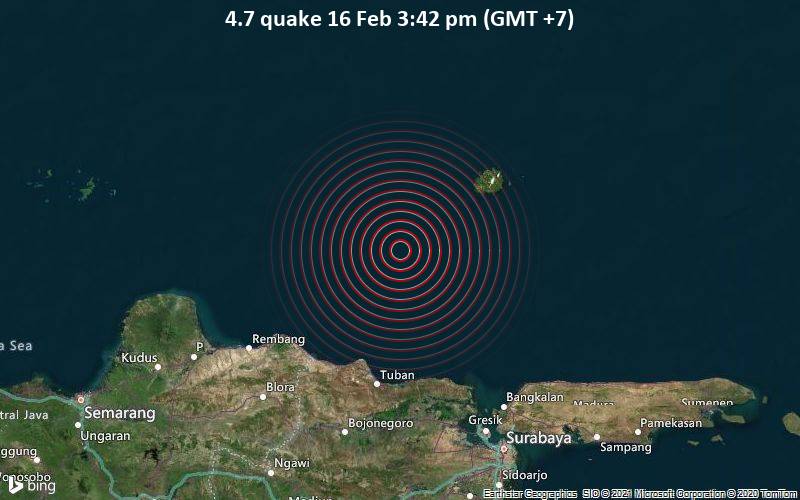 4.7 quake 16 Feb 3:42 pm (GMT +7)