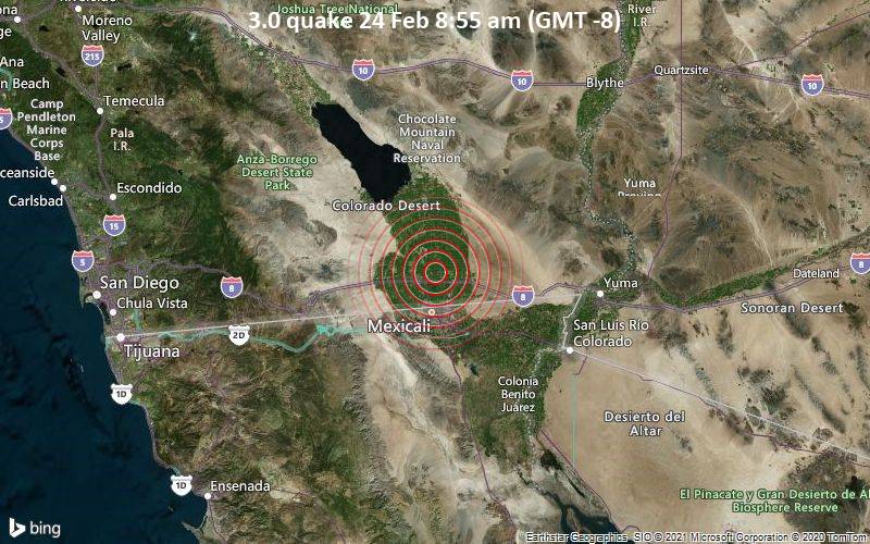 3.0 quake 24 Feb 8:55 am (GMT -8)